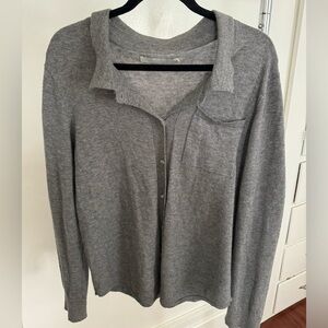 One Grey Day Sweater Button Down